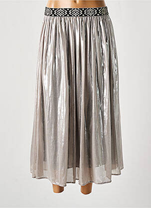 Fustă midi gri SHIRTAPORTER femeie