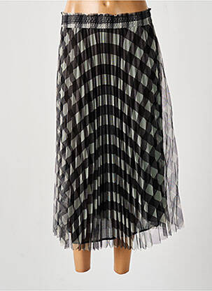 Fustă midi croială evazată negru SHIRTAPORTER femeie