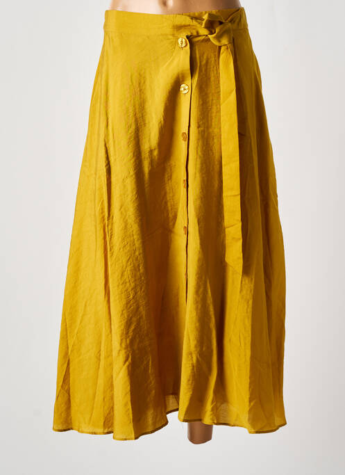 Fustă midi galben SAMSOE & SAMSOE femeie