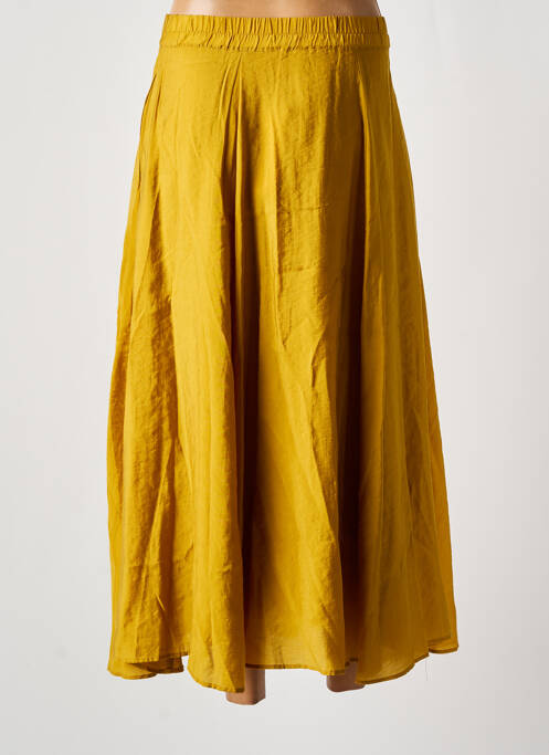 Fustă midi galben SAMSOE & SAMSOE femeie