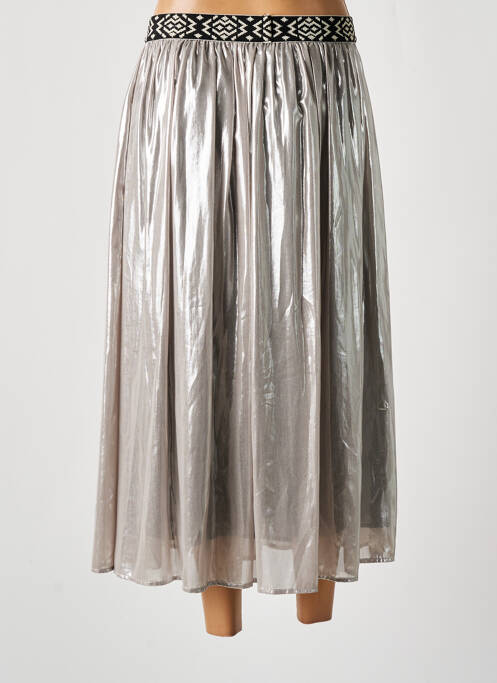 Fustă midi gri SHIRTAPORTER femeie