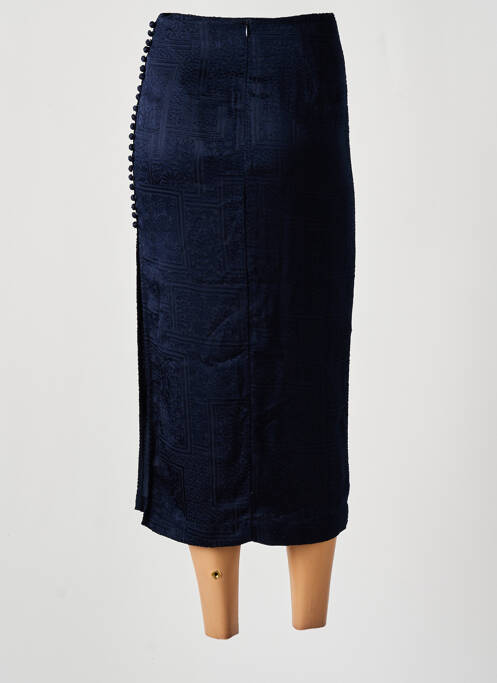 Fustă midi albastru ROTATE femeie