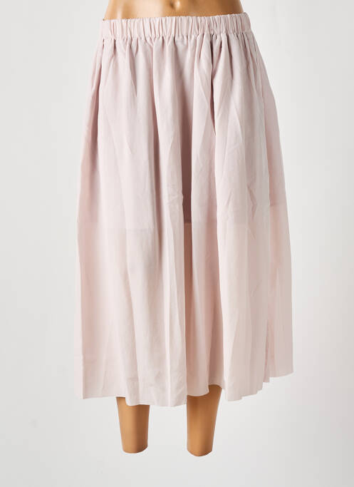 Fustă midi bej SAMSOE & SAMSOE femeie