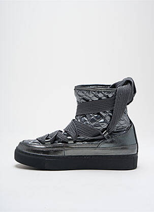 Botine/ghete material neted toc plat până la 3 cm argintiu EMILIE KARSTON femeie