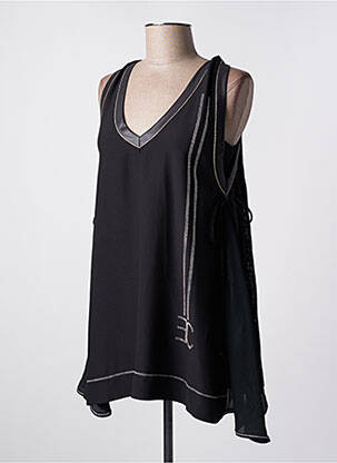 Tunică fără mâneci negru ELISA CAVALETTI femeie