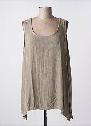 Tunică fără mâneci verde OZAI N KU femeie