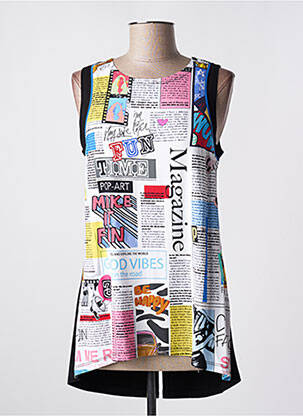 Tunică fără mâneci negru DOLCEZZA femeie