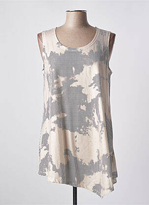 Tunică fără mâneci bej LUUKAA femeie