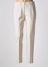Pantalon slim talie elastică mărime normală bej LAFTY LIE femme