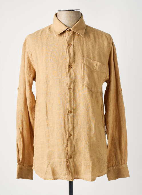 Cămașă cu mâneci lungi bej HERO SEVEN bărbat