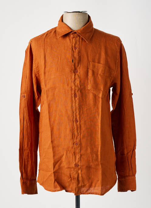 Cămașă cu mâneci lungi maro HERO SEVEN bărbat