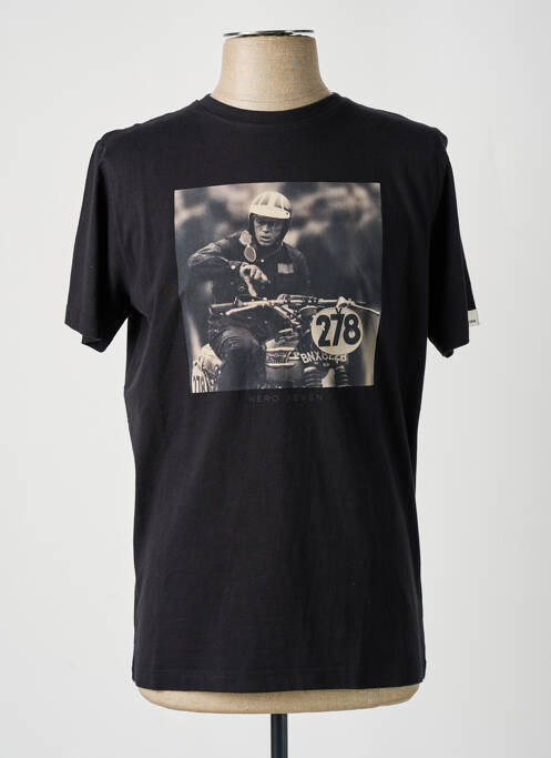 Tricou negru HERO SEVEN bărbat