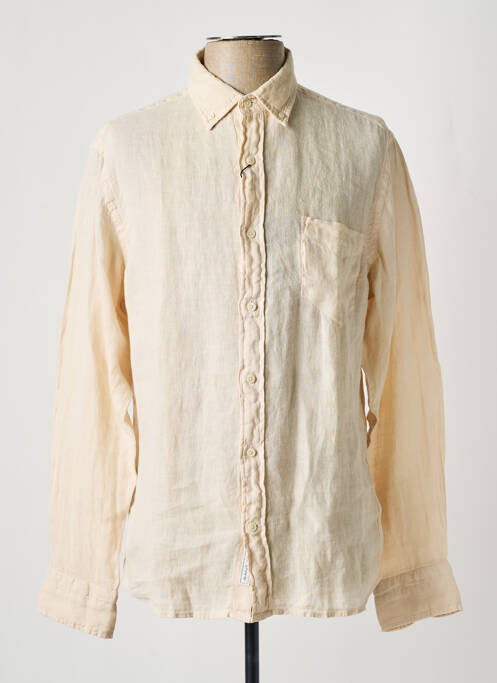 Cămașă cu mâneci lungi bej GANT bărbat