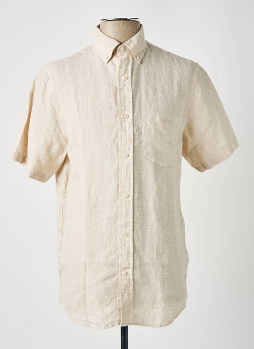 Cămașă cu mâneci scurte bej GANT bărbat