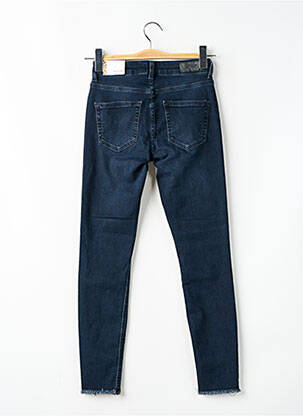 Blugi skinny efect uzat decolorat mărime normală albastru ONLY femeie