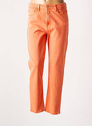 Blugi cu croială dreaptă portocaliu ONLY femeie