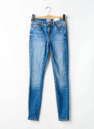Blugi skinny elasticitate talie joasă albastru ONLY femeie