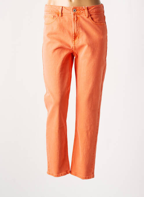 Blugi cu croială dreaptă portocaliu ONLY femeie