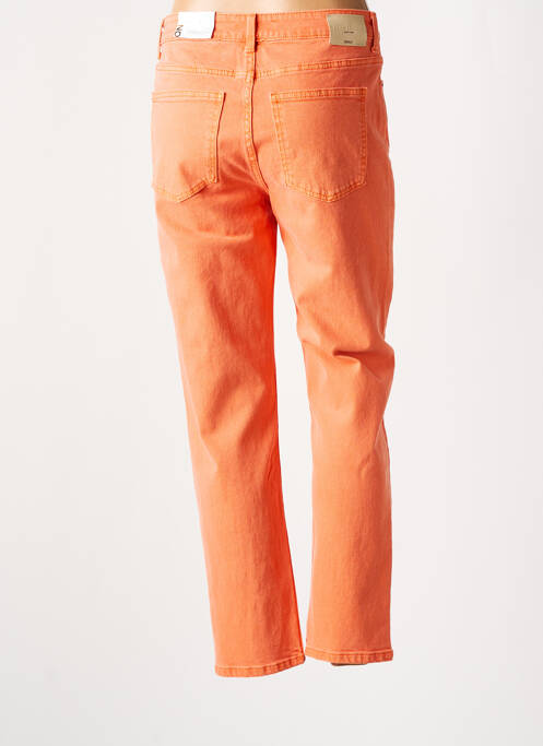Blugi cu croială dreaptă portocaliu ONLY femeie