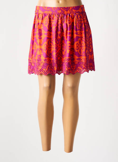 Fustă scurtă portocaliu ONLY femeie