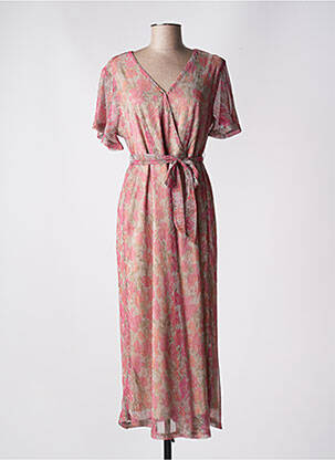 Rochie lungă roz ONLY femeie