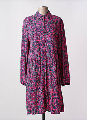 Rochie midi imprimeu fantezie mâneci lungi roz CECIL femeie