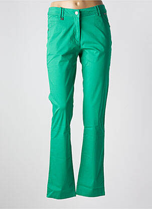 Pantalon drept verde AGATHE & LOUISE femeie