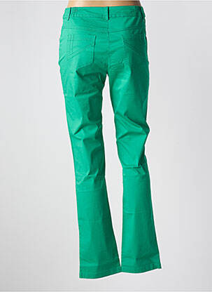 Pantalon drept talie elastică verde AGATHE & LOUISE femeie