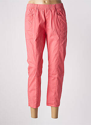 Pantalon trei sferturi talie elastică roz S.QUISE femeie