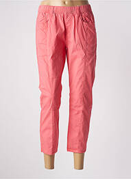 Pantalon trei sferturi talie elastică roz S.QUISE femme