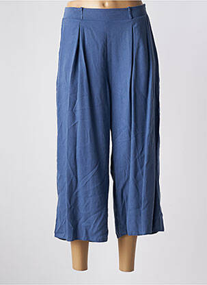 Pantalon trei sferturi buzunare albastru MARBLE femme