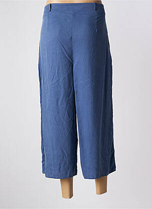 Pantalon trei sferturi buzunare albastru MARBLE femeie