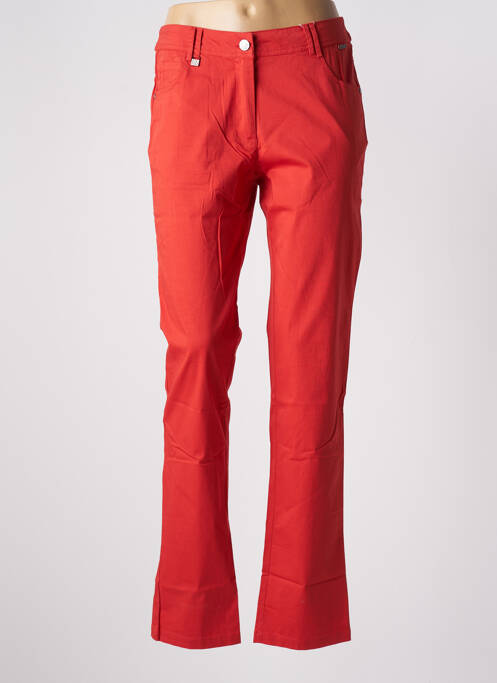Pantalon drept portocaliu AGATHE & LOUISE femeie