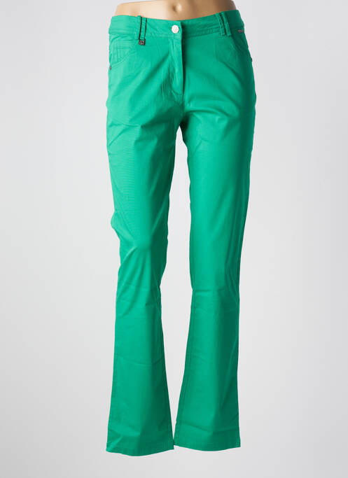 Pantalon drept verde AGATHE & LOUISE femeie