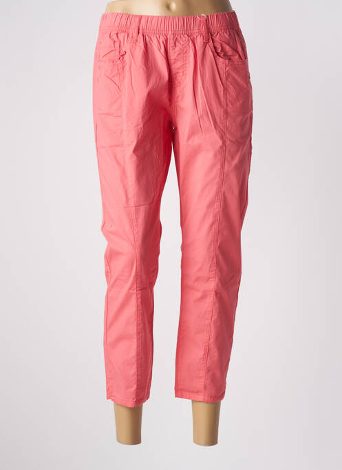 Pantalon trei sferturi talie elastică roz S.QUISE femme