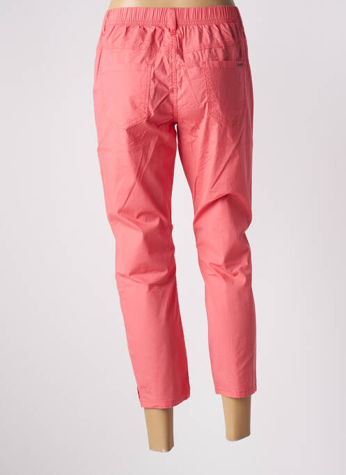 Pantalon trei sferturi talie elastică roz S.QUISE femme