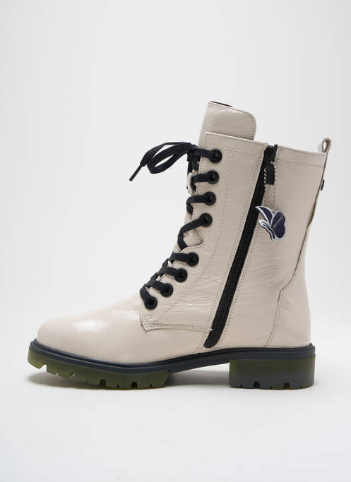 Botine/ghete toc mic toc plat până la 3 cm alb CAPRICE femme