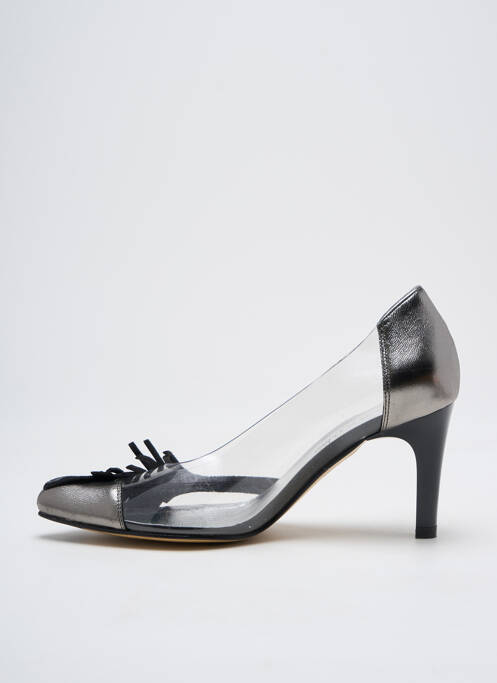 Pantofi cu toc argintiu AZUREE femeie