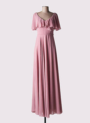 Rochie lungă mâneci scurte mâneci scurte roz C'FAIT POUR VOUS femeie