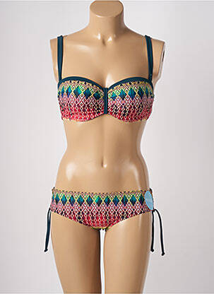 Costum de baie din două piese roșu OLYMPIA femeie