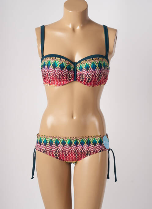 Costum de baie din două piese roșu OLYMPIA femeie