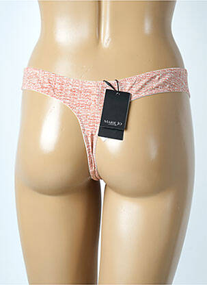 Tanga efect material satinat portocalie MARIE JO femeie