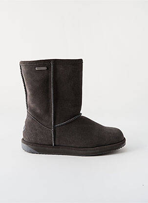 Botine/ghete umplută toc plat până la 3 cm gri EMU AUSTRALIA femeie