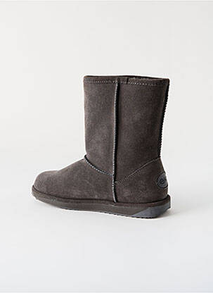 Botine/ghete umplută toc plat până la 3 cm gri EMU AUSTRALIA femeie