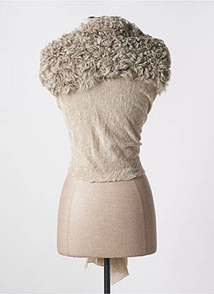 Cardigan petrecut elasticitate bej CUTULI CULT femeie