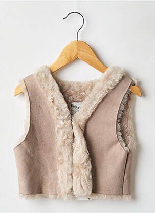 Vestă fără mâneci bej PETIT NORD fată