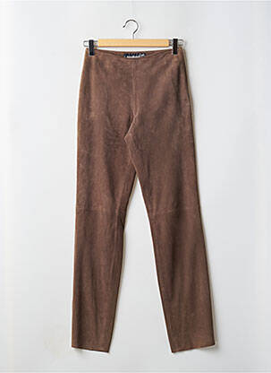 Pantalon drept elasticitate mărime normală maro CANADIENNE GRIFFES femeie