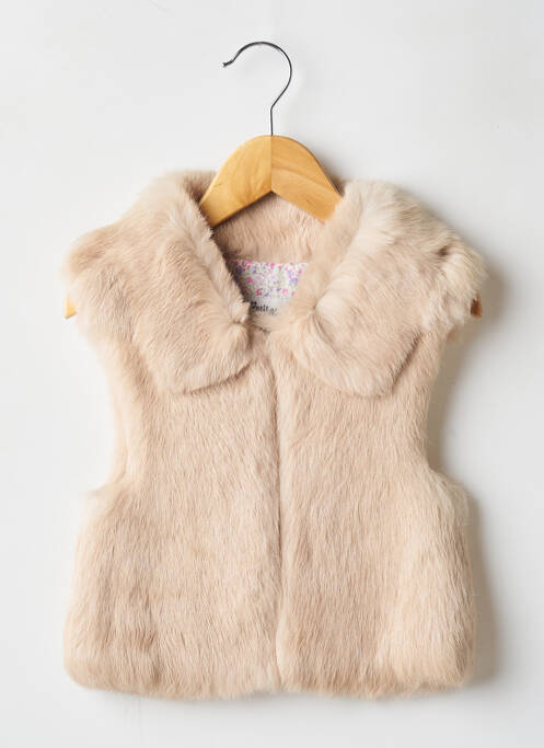 Vestă fără mâneci bej PETIT NORD fată