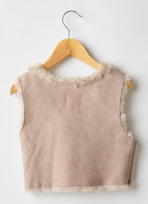 Vestă fără mâneci bej PETIT NORD fată