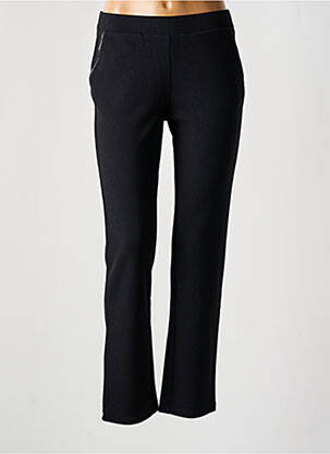 Pantalon slim talie elastică mărime normală negru TELMAIL femeie